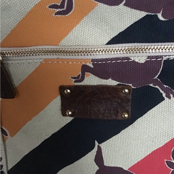 L.L.Bean Deer Design Tote Bag - Picture 3 of 5